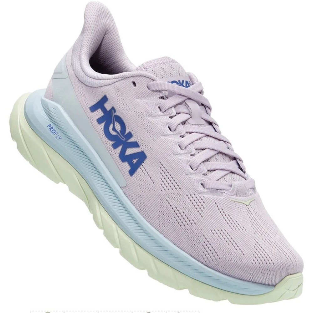 HOKA Women’s Mach 4 Orchid Hush/Iris Bloom Running Sneaker SIZE 9